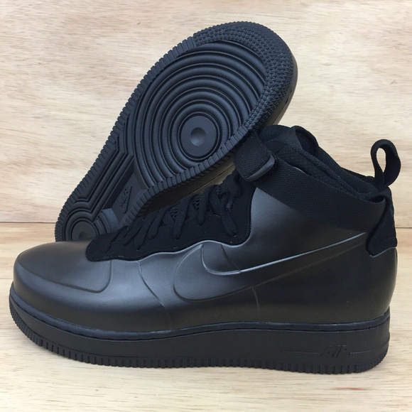 nike air force 1 foamposite triple black